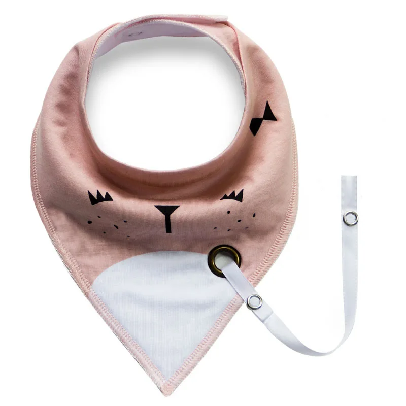 Cute Triangle Baby Bibs Soft Cotton Waterproof Saliva Scarf Infant