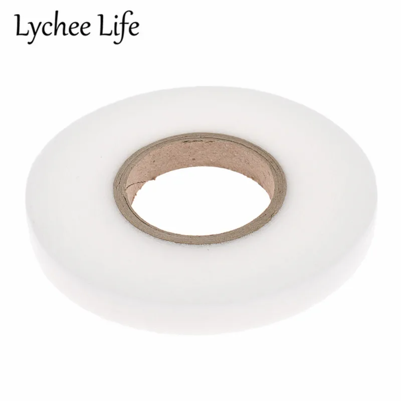 Lychee Life Двусторонняя лента с каймой, PA клей, 70 ярдов, ткань, сделай сам, ручная работа, швейная одежда, аксессуары, товары для украшения - Цвет: 1.2cm