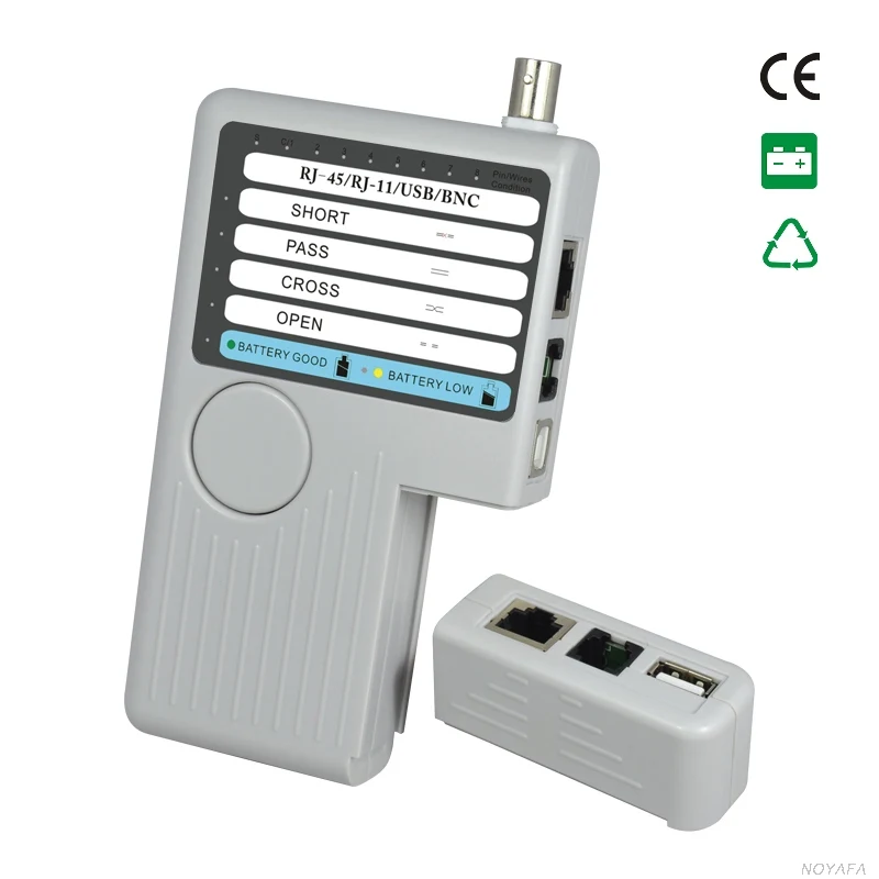 

NF-3468 4 In 1 Multipurpose digital RJ11/ RJ45/ BNC/ USB Cable Tester Cable length tester english version