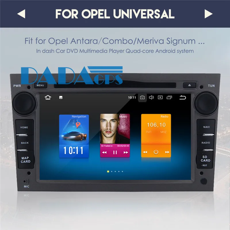 Discount 2 din Android 8.0 4GB 7.1 2GB Car Radio DVD Player GPS Navi for Opel Antara Combo Meriva signum Multimedia Stereo Headunit Audio 1