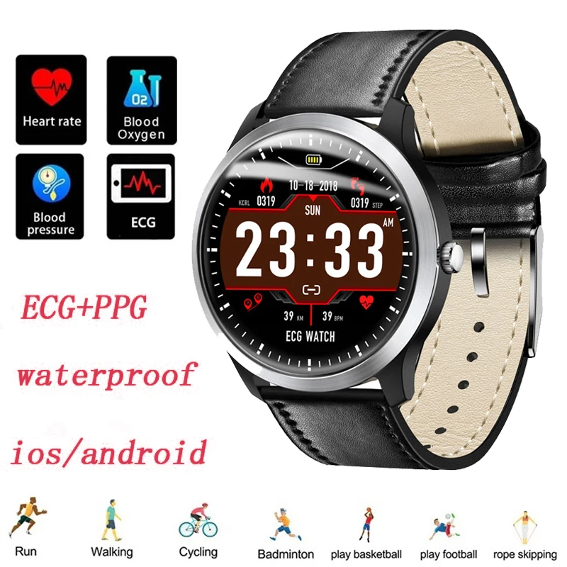 

Smart Watch N58 ECG PPG Smart Bracelet Fitness Tracker Bracelet Heart Rate Monitor Blood Pressure Measurement Wristband