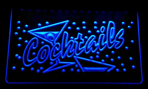 

LS128-b OPEN Cocktails Bar Pub Club 3D LED Neon Light Sign Customize on Demand 8 colors to choose