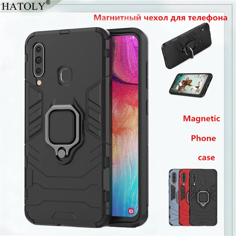 For Samsung Galaxy A60 Case for Samsung Galaxy A30 A50 A60 Magnetic Finger Ring Hard Armor Phone Case For Samsung Galaxy A60