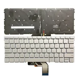 Русский ноутбук клавиатура для Xiaomi Mi Air 13,3 дюймов 9Z. ND7BW. 001 MK10000005761 490.09U07.0D01 RU Ноутбук серебро с подсветкой
