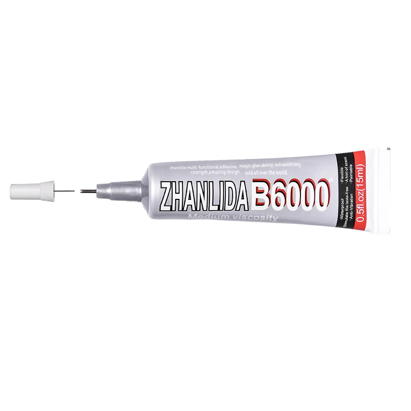 

3Pcs 15ml B6000 Glue Touch Screen Liquid Adhesive Fabric Textile Rubber Plastic Super Clear School Wood Strong Bond Rhinestone