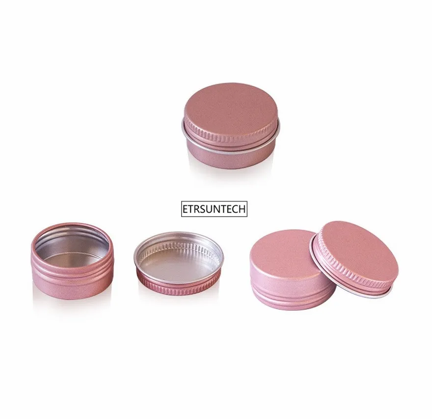 Rose Gold 10g 15g 25g 60g Aluminum Jars Lip Balm Pot Skin Care Cream Eyeshadow Lipgloss Liquid Base Foundation Container Tins тональная основа skin foundation f0101 01 ivory 30 мл