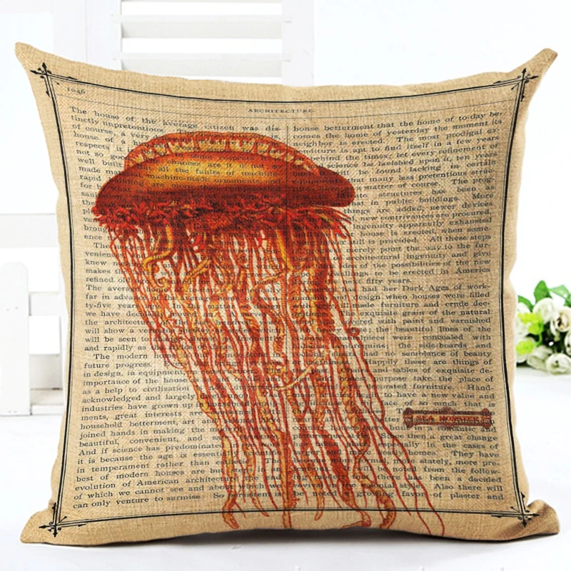 2017 Горячая продажа ретро Осьминог домашняя декоративная подушка для дивана