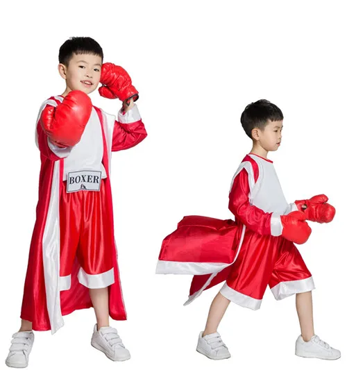 Rocky фильм боксер, БОКСЕРСКИЕ ДЕТСКИЕ Косплей Необычные платья для косплея наряд на карнавал костюм SM1907