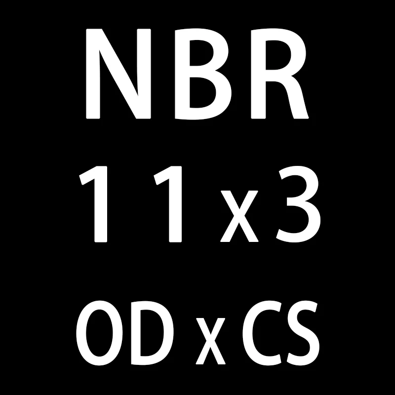 50 шт./лот резиновым кольцом NBR уплотнения-хомут с круглым воротником для мальчиков и девочек 3 мм Толщина OD10/11/12/13/14/15/16/17/18/19/20*3 мм уплотнительное кольцо уплотнения прокладки масляное кольцо шайба - Цвет: OD11mm