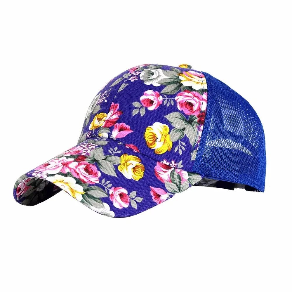 NEW Snapback Baseball Cap Floral Perforated Ball Caps Golf Hats Summer
