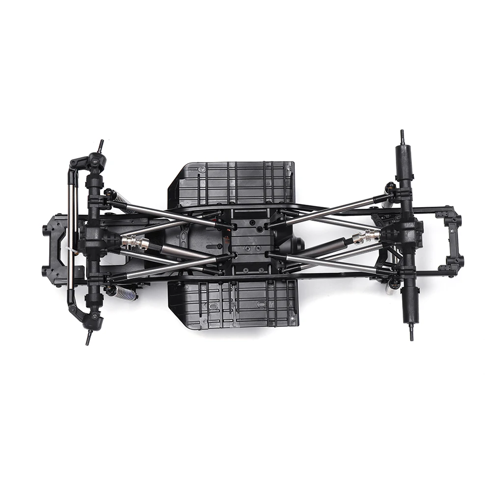 Metal Frame Chassis For SCX10 1/10 RC Car Vehicle Models Parts With 540 Motor