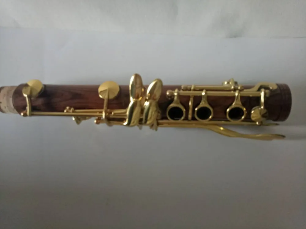 Высокое качество розовое, эбеновое дерево кларнет BB 17 клавиш тип Профессиональный кларнет серебряные ключи красный кларнет с чехлом