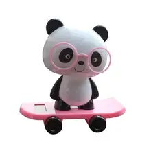 На солнечных батареях танцы животных качающиеся анимированные поплавок Танцующая игрушка автомобиль Декор May8 Прямая