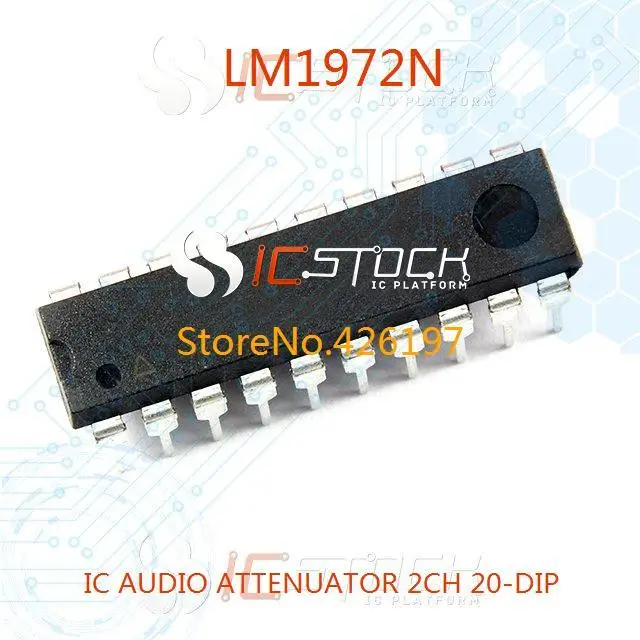 Free Shipping LM1972N IC AUDIO ATTENUATOR 2CH 20 DIP 1972 LM1972 3PCS