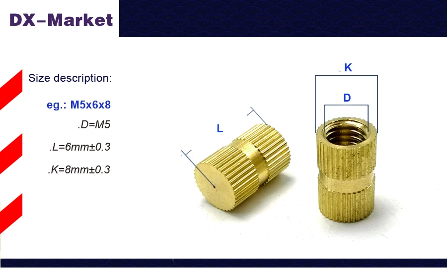 M6 m8 B Тип латунь гайка с кольцевой вставкой, пластиковые формы латунь рифленый вкладыш гайка, b-Тип резьбовые гайки