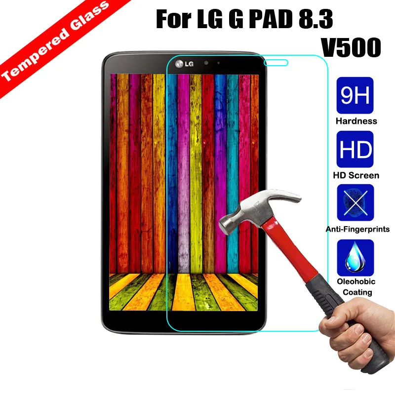 Защитная пленка для планшета из закаленного стекла для LG G PAD 10,1 V700 7,0 V400 8,0 V480 8,3 V500 8,0 V495 Противоударная защита экрана 9H