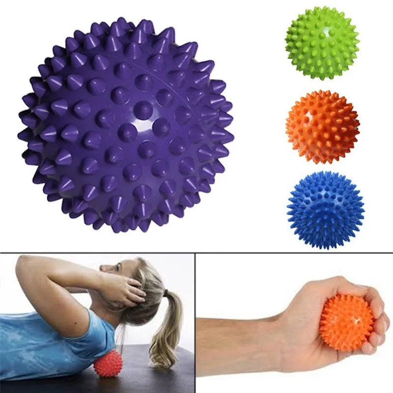 

Yoga Balls Muscle Relaxation Exercise Sports Fitness Massage Ball Hedgehog Body Pain Stress Relief Trigger Diameter 7.5 or 9.5cm
