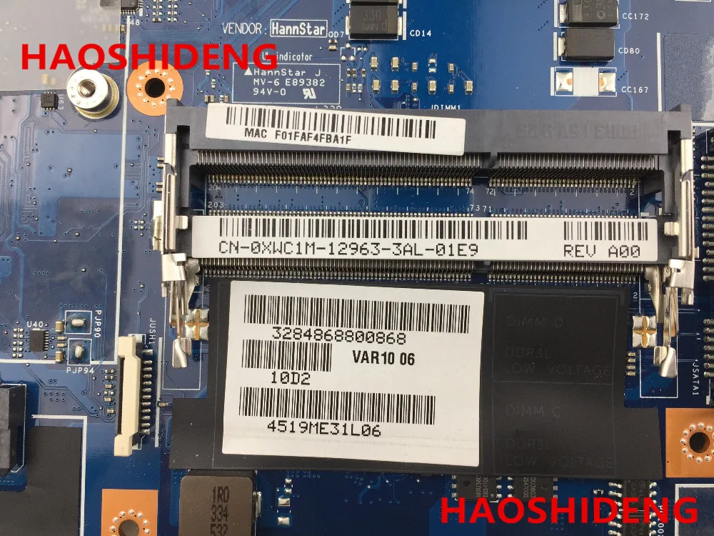 CN-0XWC1M XWC1M VAR10 LA-9781P لديل الدقة M6800 laptop motherboard PGA947.All وظائف 100% اختباره بالكامل!