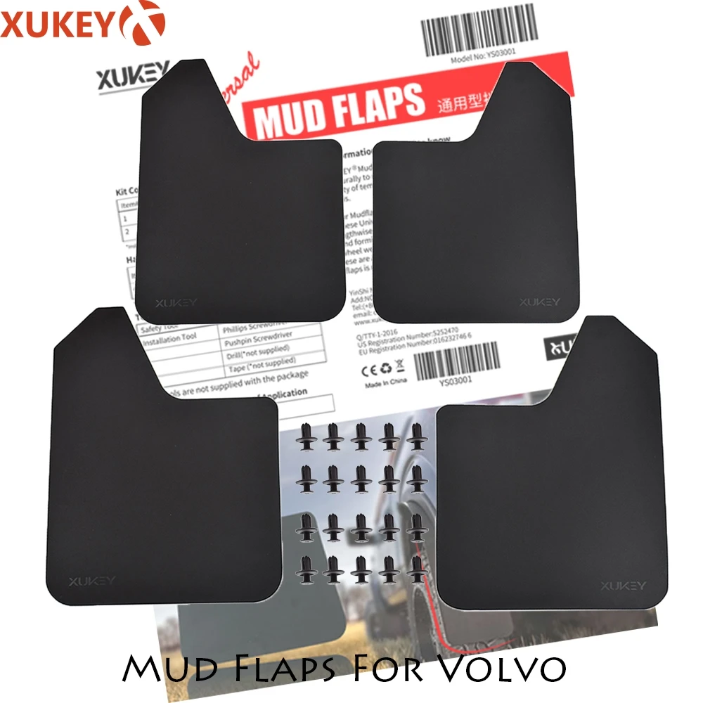 

For Volvo S60 XC90 V40 V70 V50 V60 S40 S80 XC60 XC70 XC Nissan Qashqai X-TRAIL Rally Mud Flaps Mudflaps Splash Guards Mudguards