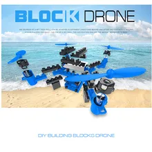 Flytec T11S DIY Assembled Block RC Quadcopter Altitude Hode Wifi FPV Helicopter Mini Pocket Drone For Education VS Heliway 902hs