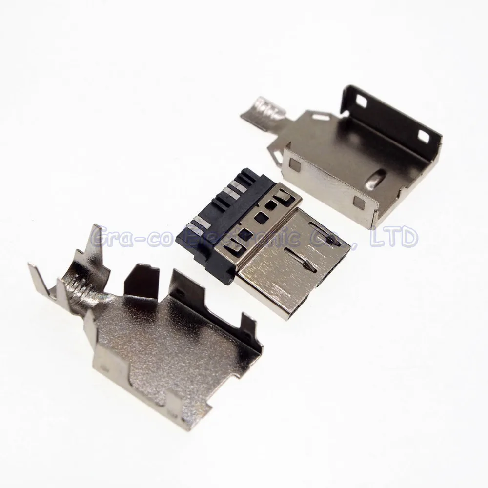 

10set 3 in 1 MICRO USB 3.0 BM B TYPE MALE PLUG USB 3.0 CONNECTOR