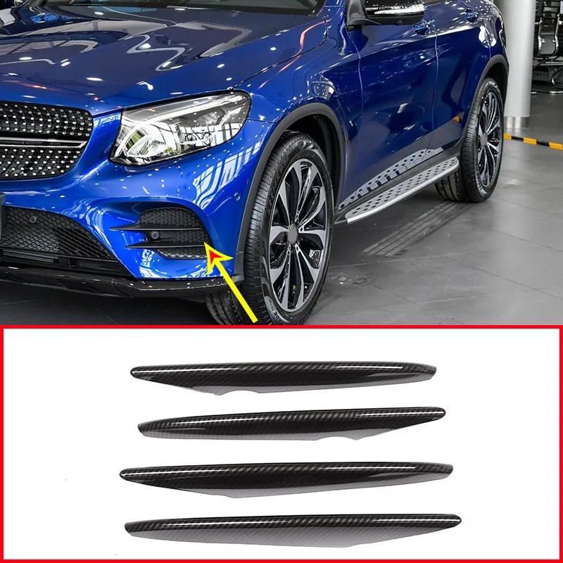 Trim-Accessories Carbon-Fiber Class-X253 Chrome GLC Mercedes-Benz for 4pcs Grille-Strips Trim-Accessories Carbon-Fiber Class-X253 Chrome GLC Mercedes-Benz for 4pcs Grille-Strips