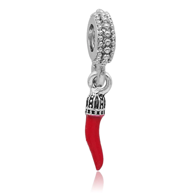 

2019 Exquisite DIY European hot pepper dangle Beads Berloque Beads Fit Original Pandora Bracelets Spacer Charms Precious Gifts