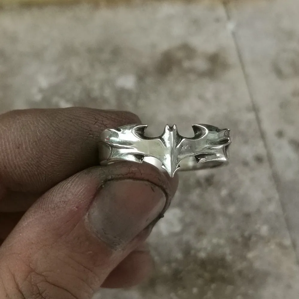 925 пробы Серебряное кольцо «летучая мышь» талисманы кольцо TA111A или американским размерам 7 до 15 лет