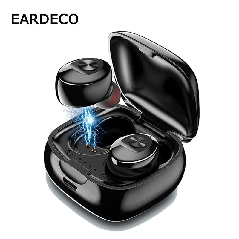 

EARDECO TWS True Wireless Earbuds Bluetooth Earphone Stereo Earpiece Earbud Sport In Ear Headset With Mic Charging Box For Phone