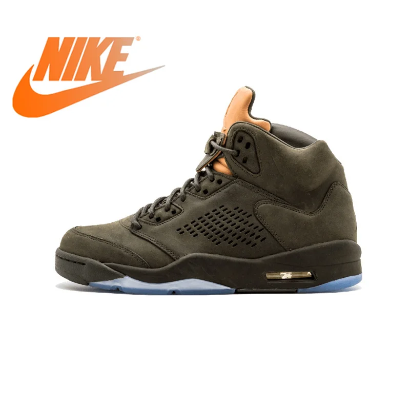 Оригинальный Nike Оригинальные кроссовки Air Jordan 5 Ретро Prem &quotбегство&quot Мужская
