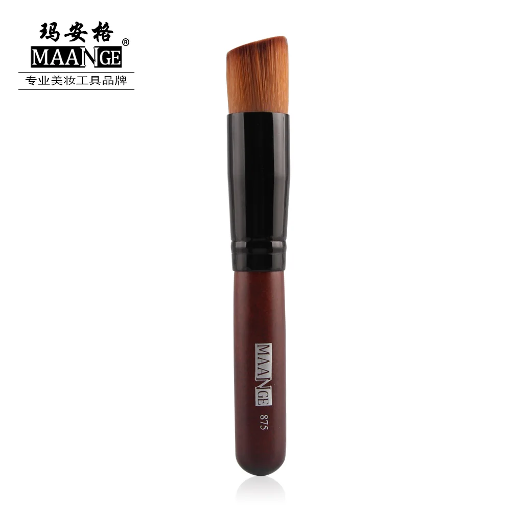 MAANGE 6 в 1 Профессиональные кисти для макияжа Set для губ, тени для век Foundation Brush инструменты Мощность Губка Puff сделать до кисти инструменты