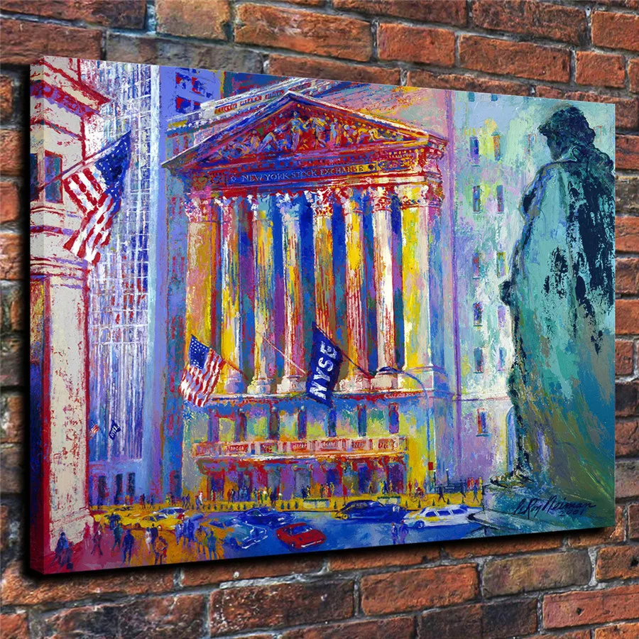 LeRoy Neiman HD Печать современная абстрактная настенная уличная живопись маслом на