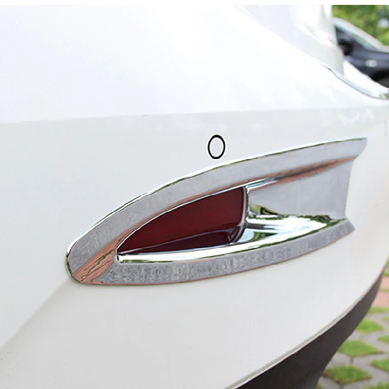 

Free Shipping High Quality ABS Chrome Rear Fog lamps cover Trim Fog lamp shade Trim For Mazda 3 Axela