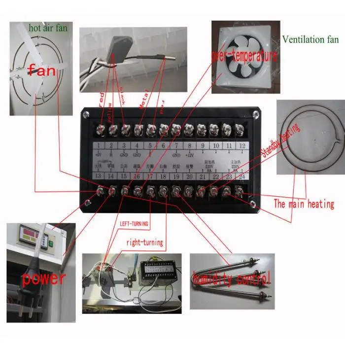 Автоматический инкубатор промышленные инкубаторы влажность температура XM-18 многофункциональный контроллер инкубатор зонд хогард