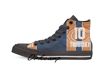 

Chicago Football Player Trubisky High Top Canvas Shoes Custom Walking shoes