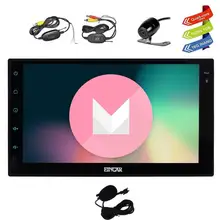 Android 6.0 Car Stereo GPS 2 Din Navigation 7 Inch Vehicle Radio Head Unit Support 1080P Video No-DVD cd WiFi OBD2+Backup Camera