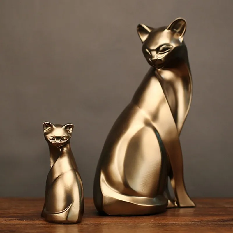 

Modern Resin Cat Lovers Animal Craft Sculpture Book Desktop Decor Good Lucky Figurines Ornaments Cute Student Couple Gifts