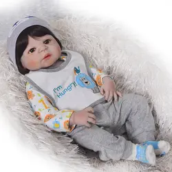 Реалистичный мальчик bebes reborn Bonecas 23 "живые реборн Младенцы Куклы для продажи Мода Полный силиконовый винил Детские куклы игрушки подарок