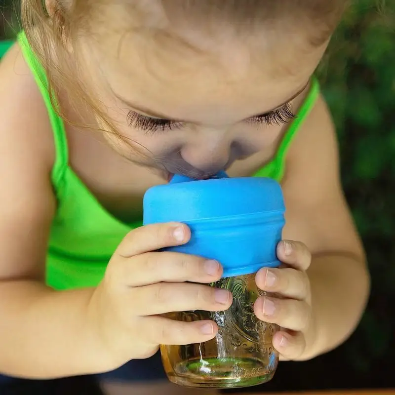 Children Water Cup Silicon Sippy Lids Cute Animals Baby Training Drink Juice Water Leak Proof Ceramic Glass Cups Cap A3