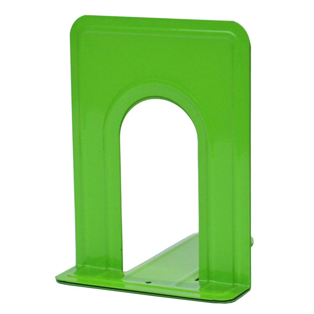 

2PCS Bookend Desk Stand Supplies Decorations For Books Metal Non Skid Home Office Portable Holder Organizer Work Storage