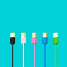 2 м случайный цвет прочный Micro USB кабель синхронизации данных зарядное устройство портативный шнур ткань для Android телефон# S