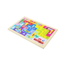 Креативная деревянная Радужная головоломка Тетрис, игрушки, сборная головоломка, цветной набор, детские развивающие игрушки