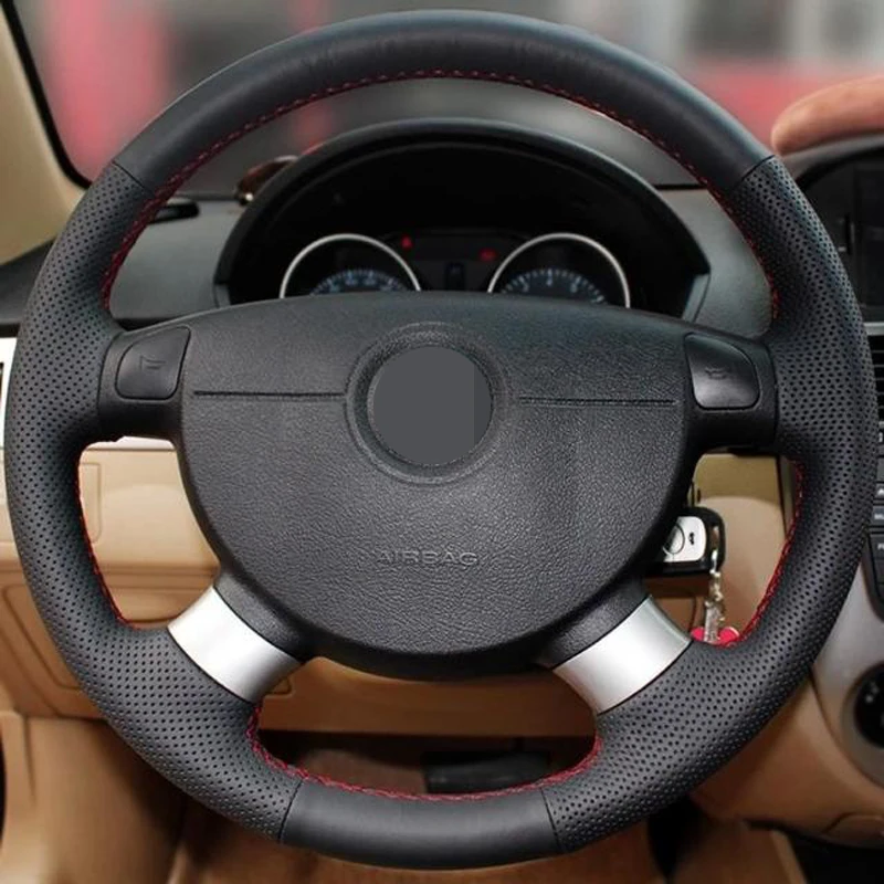 Чехол на руль Black Artific для buick Excelle daewoo gentra шевролет Авео лова 2015 lacetti 2013-2006 2012 |