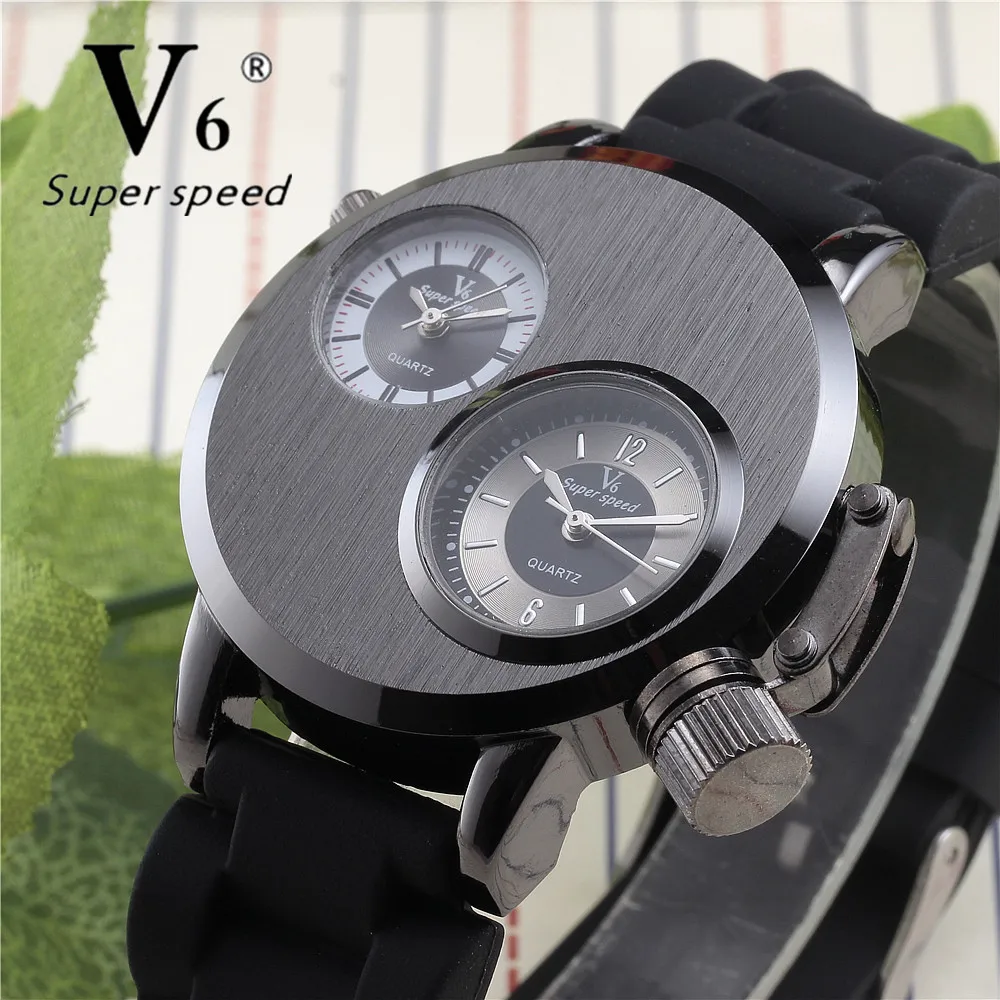 

New Style Watches Men Luxury Brand V6 Top Quality Silicone Military Quartz Watch Fashion Clock Men Business Sport Watch