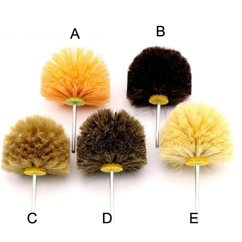 1pcs 6mm Shank Oval brush horse hair bristle hair sisal cleaning polish brushin Brush from