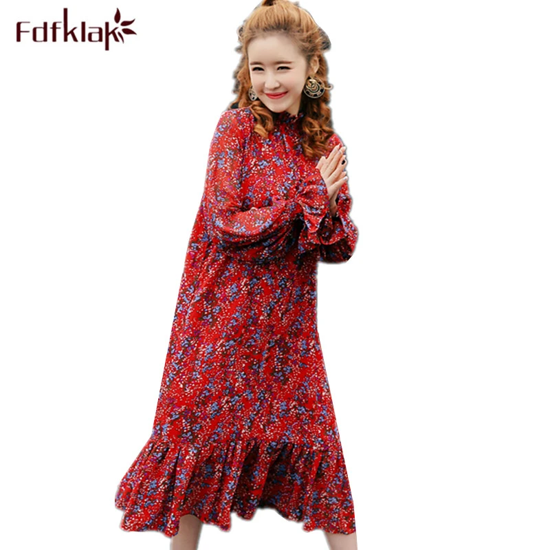 long sleeve chiffon maternity dress