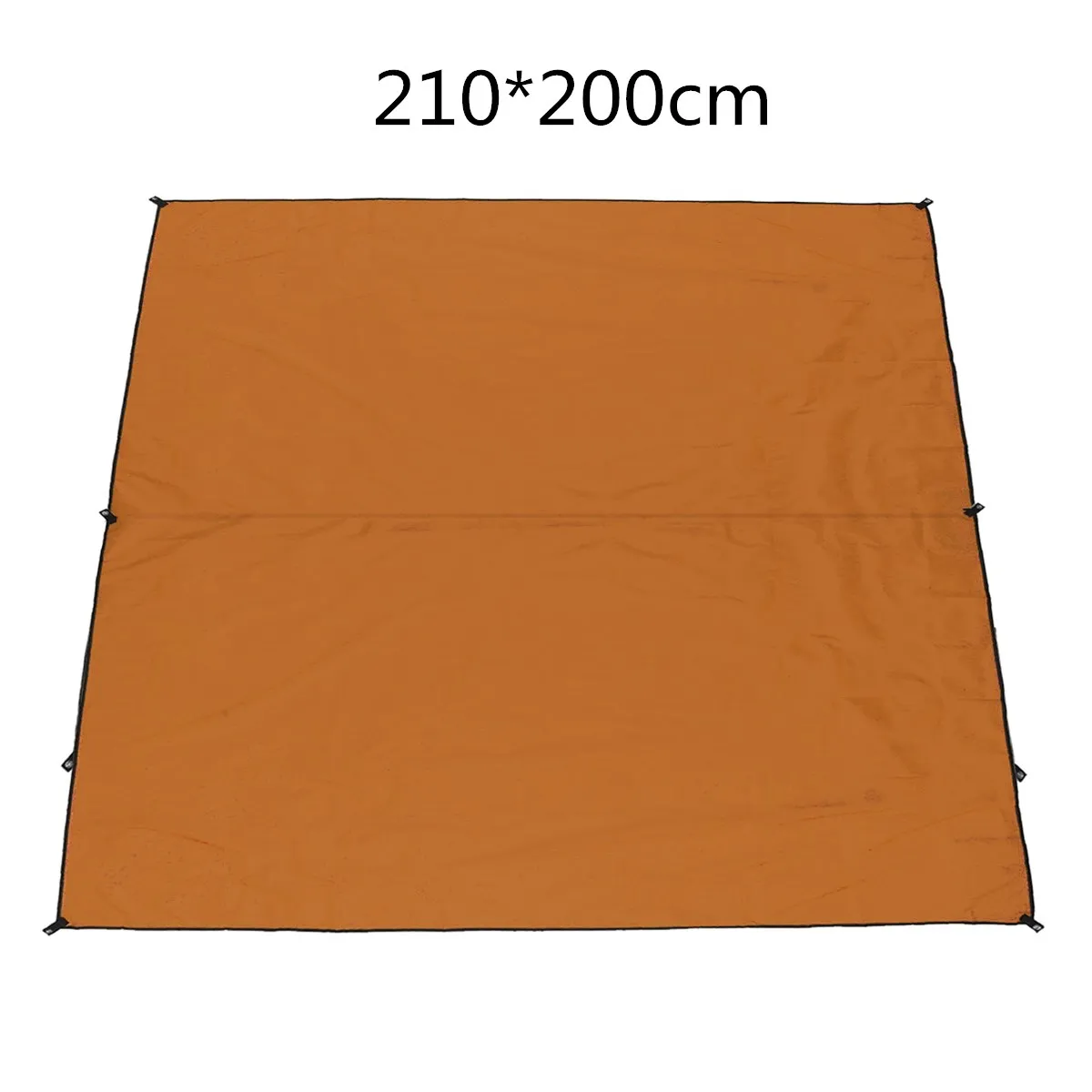 Waterproof Rectangle Awning Sun shading net Sun Shade Sail Outdoor Sun Shelter Picnic Camping Mat Pad Beach Tent Tarp - Цвет: 210x200cm Orange