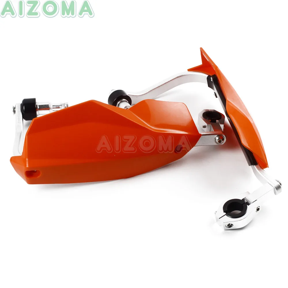 Оранжевый рукавицы 22/28 мм Универсальный ручной щитки двойной спортивные Мотокросс для KTM SMR EXC SMC SXF XC SX 125 250 400 530 гоночный велосипед