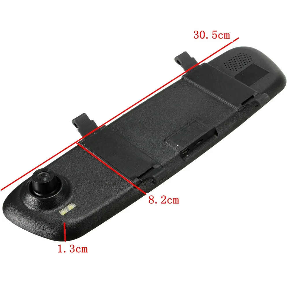 2.7 Inch LCD DVR Car Camera Dash Cam Digital  Video Recorder Rearview Mirror 5V 1A Auto Video