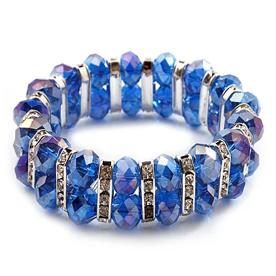 Браслет со стразами сплава горный хрусталь шар стрейч браслет|bracelet leg|bracelet rosebeaded